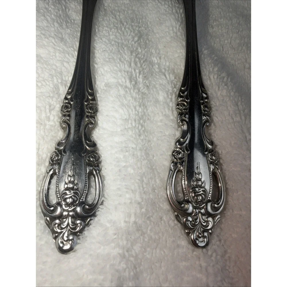 Oneida Community Brahms Lot of 4 Serving Pieces Sauce Ladle Fork Shell Stainless